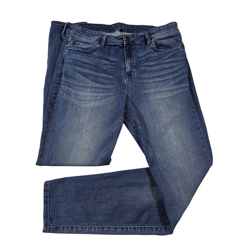 KUT‎ from the Kloth High Rise Toothpick Skinny Jeans Blue Denim Size 16
